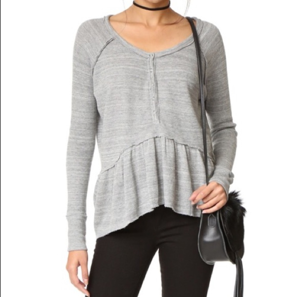 We the Free Coastline Peplum Top